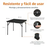 Amazon Basics Mesa Plegable Cuadrada 86 cm, imagen 2