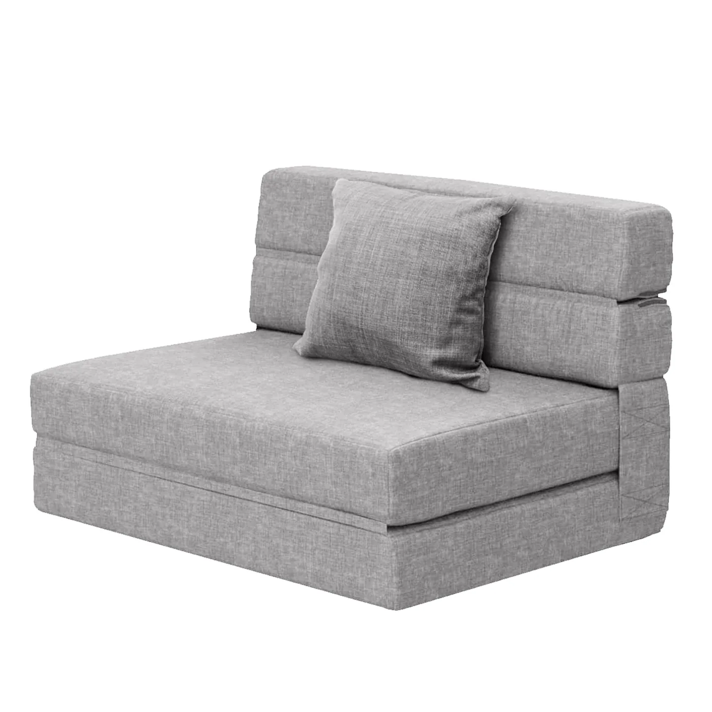 ANONER Sofá Cama Plegable 4 en 1 Gris Claro