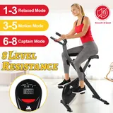 EVOLAND Folding Exercise Bike, 120kg Capacity, imagen 3