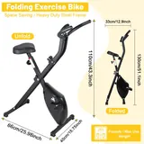 EVOLAND Folding Exercise Bike, 120kg Capacity, imagen 5