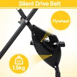 EVOLAND Folding Exercise Bike, 120kg Capacity, imagen 6