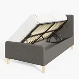GFW Ashbourne 3ft Ottoman Bed, Dark Grey, imagen 4