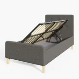 GFW Ashbourne 3ft Ottoman Bed, Dark Grey, imagen 5