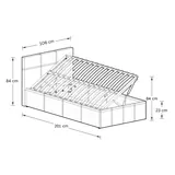 GFW Classic Side Lift Ottoman Bed, imagen 2