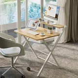 GreenForest Folding Desk 70 cm with Monitor Shelf, imagen 2