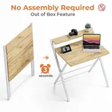 GreenForest Folding Desk 70 cm with Monitor Shelf, imagen 4