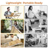 GreenForest Folding Desk 70 cm with Monitor Shelf, imagen 5