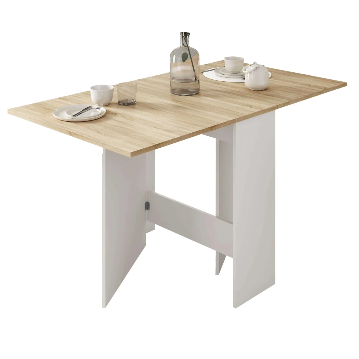 Habitdesign Fly Mesa con Alas Abatibles 31-140 cm, imagen 6