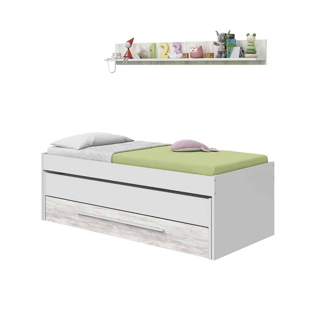 Habitdesign Cama Nido Juvenil Blanco 199 cm