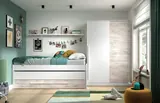 Habitdesign Cama Nido Juvenil Blanco 199 cm, imagen 2