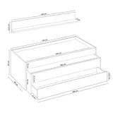 Habitdesign Cama Nido Juvenil Blanco 199 cm, imagen 3