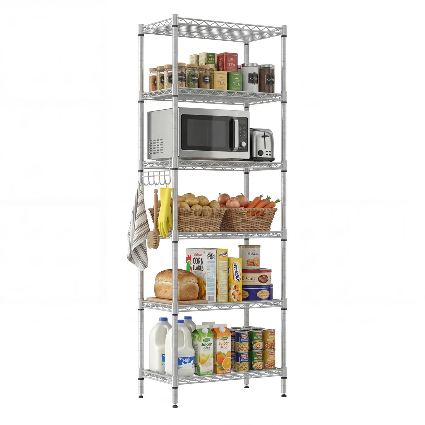Himimi 6-Tier Wire Shelving Unit