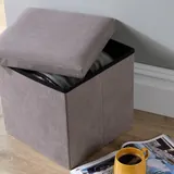 Home Source Folding Ottoman 38 cm, imagen 3