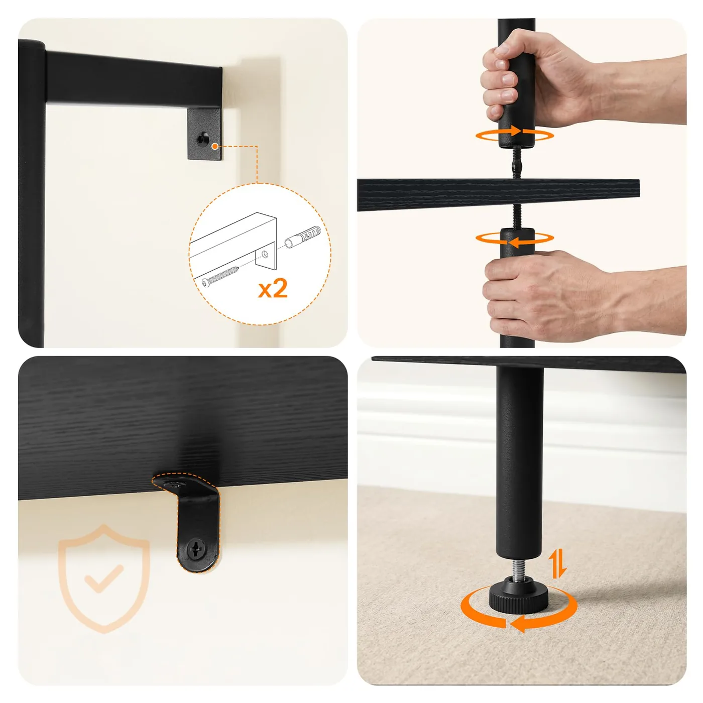 HOOBRO Estantería de Escalera de 5 Niveles EBB53CJ01, imagen 7