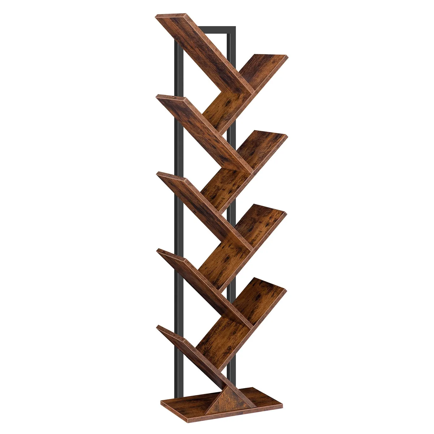 HOOBRO Tree Bookshelf 9-Tier, 116 cm