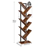 HOOBRO Tree Bookshelf 9-Tier, 116 cm, imagen 5
