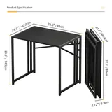 Lutown-Teen Folding Desk 83 cm, No Assembly, imagen 3