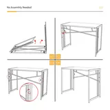 Lutown-Teen Folding Desk 83 cm, No Assembly, imagen 4