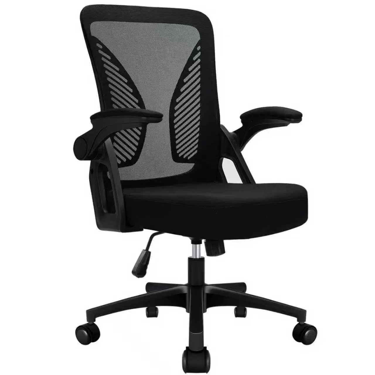 Milacyee Silla de Oficina con Reposabrazos Plegables 90°