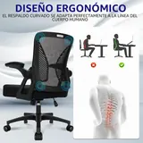 Milacyee Silla de Oficina con Reposabrazos 90°, imagen 7