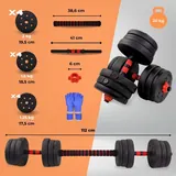 Mobiclinic Mancuernas Ajustables 2 en 1, 20 kg, imagen 2
