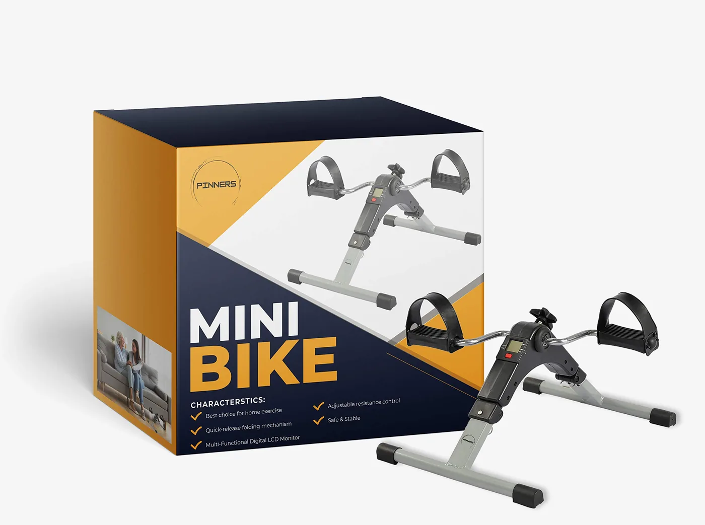 Pedaleador Estático Plegable con Monitor LCD, imagen 2