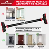 RHINOSPORT Barra de Dominadas sin Tornillos, imagen 6