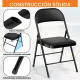 Set de 6 Sillas Plegables de Comedor y Jardín, imagen 4