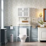 SMIBUY Armario sobre Inodoro con 2 Puertas, imagen 2
