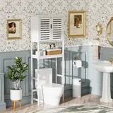 SMIBUY Armario sobre Inodoro con 2 Puertas, imagen 5