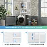 SMIBUY Armario sobre Inodoro con 2 Puertas, imagen 6