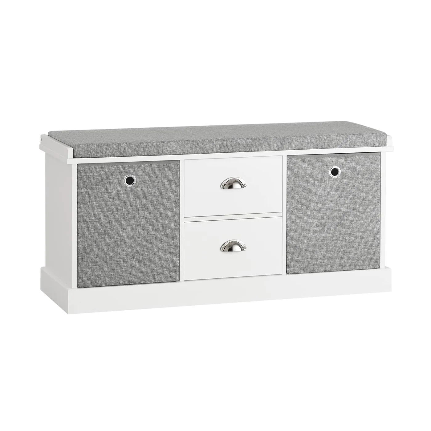 SoBuy FSR66-HG Banco Zapatero con 2 Cajones y 2 Cestas
