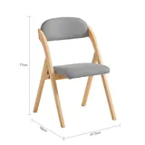 SoBuy Folding Chair 77 cm, Fabric Seat, imagen 3