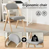 SoBuy Folding Chair 77 cm, Fabric Seat, imagen 4