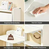SoBuy Mesa Plegable de Pared con 3 Estantes 64cm, imagen 7