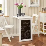 SoBuy Mesa Abatible de Pared con Pizarra FWT20, imagen 2