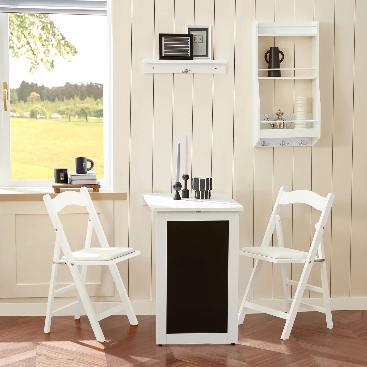 SoBuy Mesa Abatible de Pared con Pizarra FWT20, imagen 4