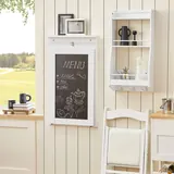 SoBuy Mesa Abatible de Pared con Pizarra FWT20, imagen 5
