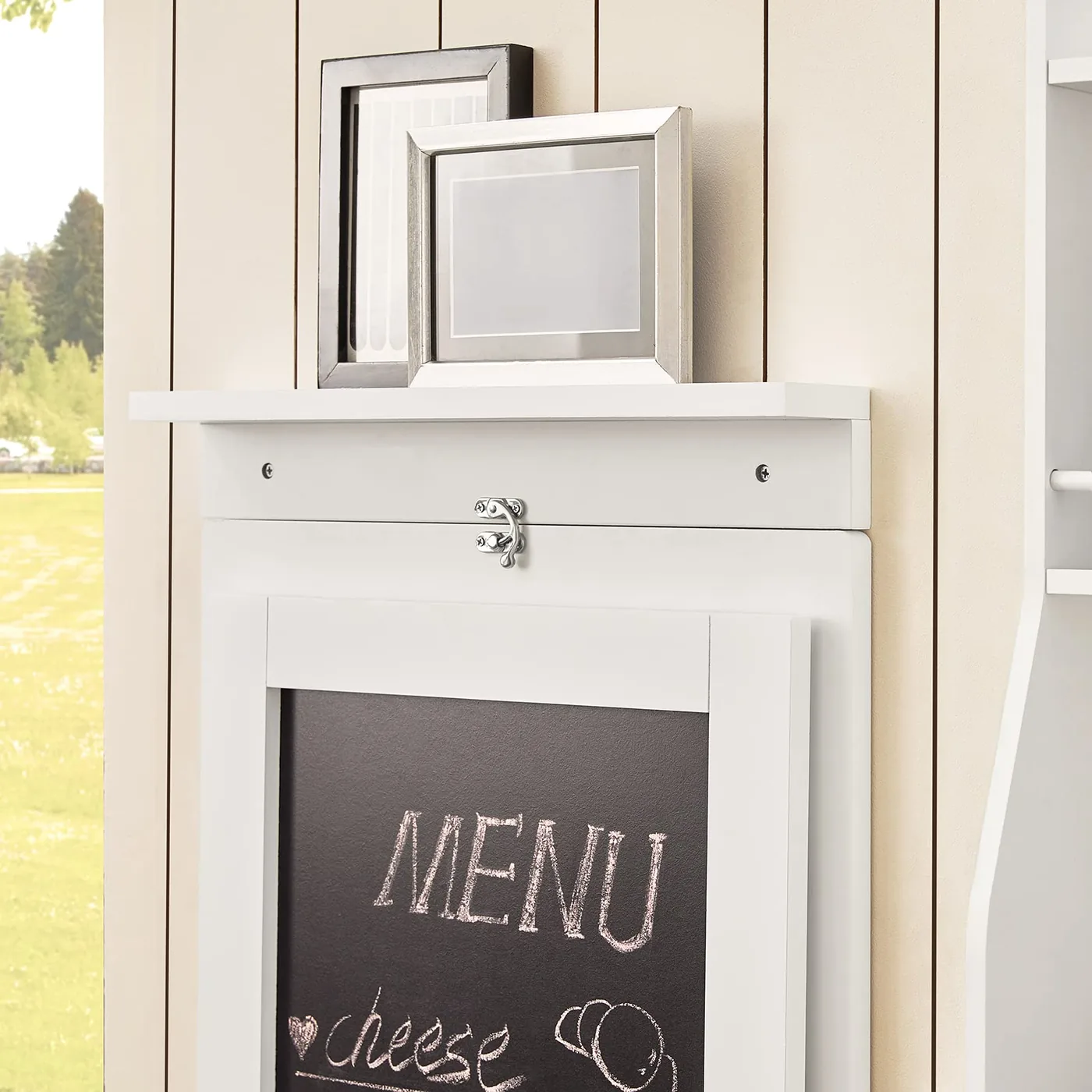 SoBuy Mesa Abatible de Pared con Pizarra FWT20, imagen 6