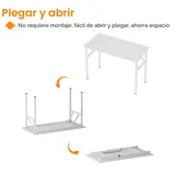 SogesHome AC5DW-8040 Mesa Plegable Compacta 80 × 40 cm, imagen 6
