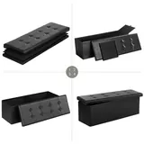 SONGMICS MAZIE Storage Bench 110 cm, imagen 7