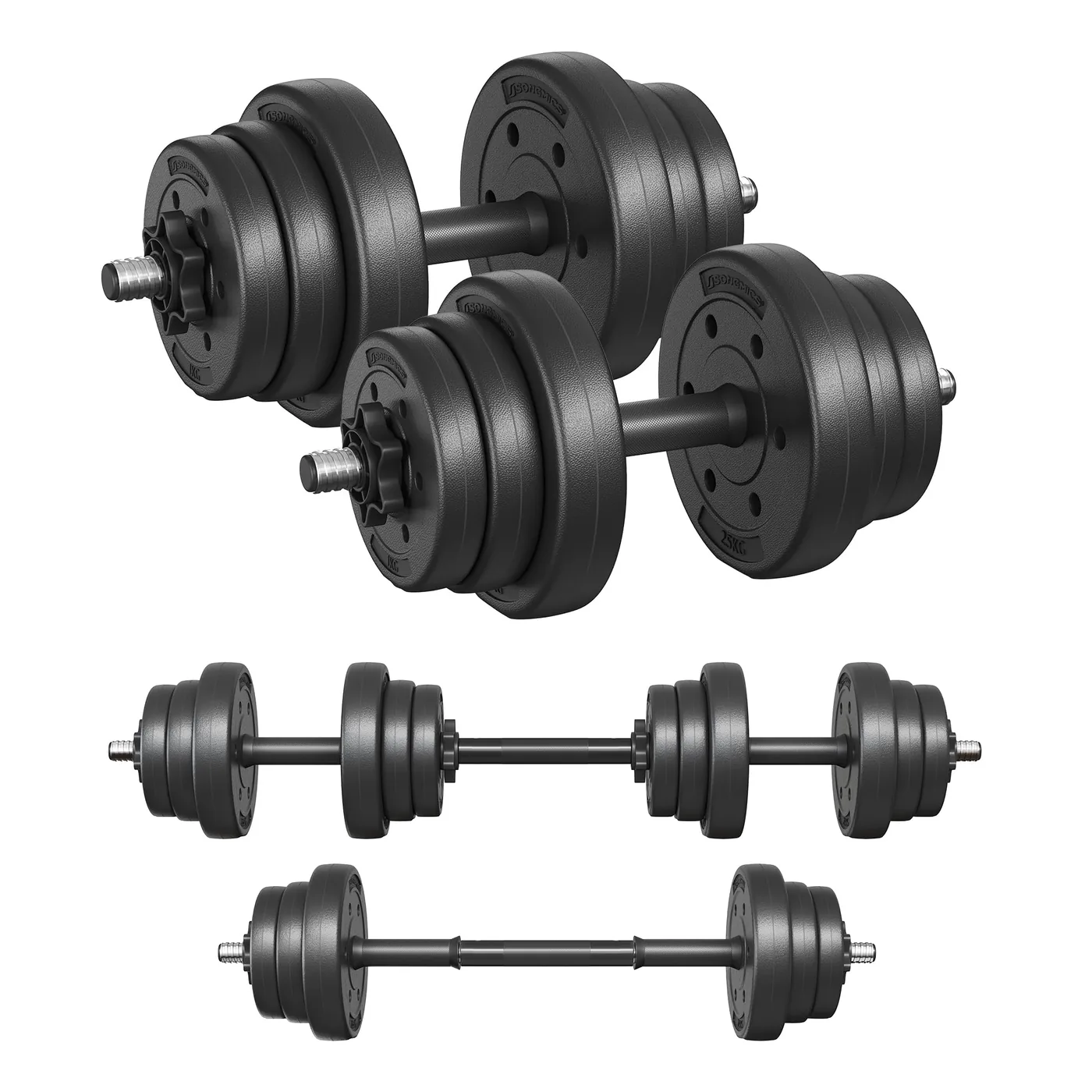 SONGMICS Adjustable Dumbbell Set 20 kg