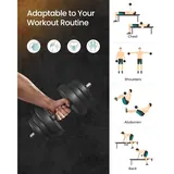 SONGMICS Adjustable Dumbbell Set 20 kg, imagen 3