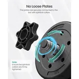 SONGMICS Adjustable Dumbbell Set 20 kg, imagen 4