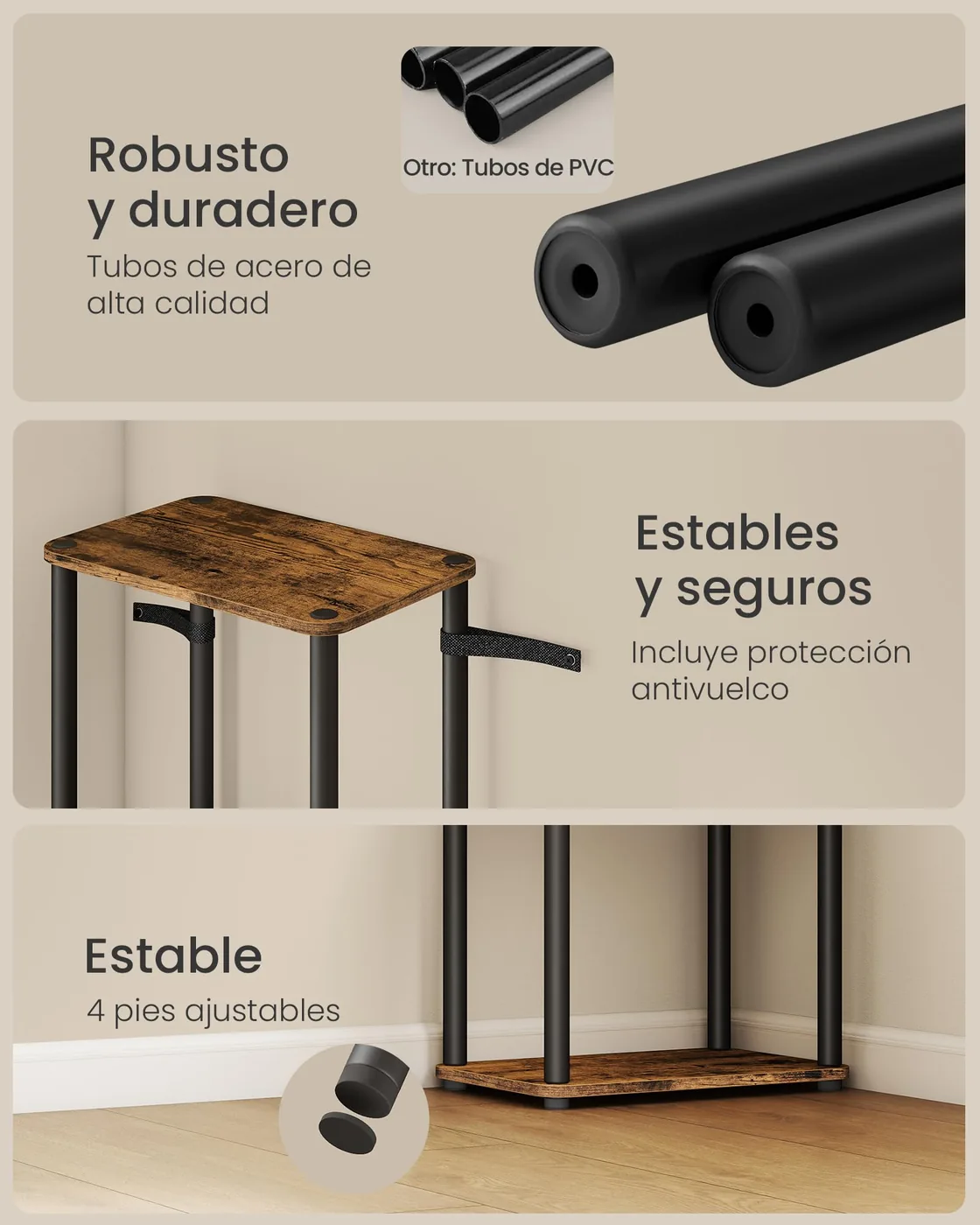 VASAGLE Estantería de 6 Niveles sin Herramientas, imagen 6