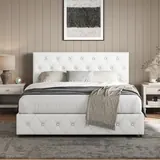 Yaheetech Cama Acolchada con Almacenaje 160 × 200 cm, imagen 5