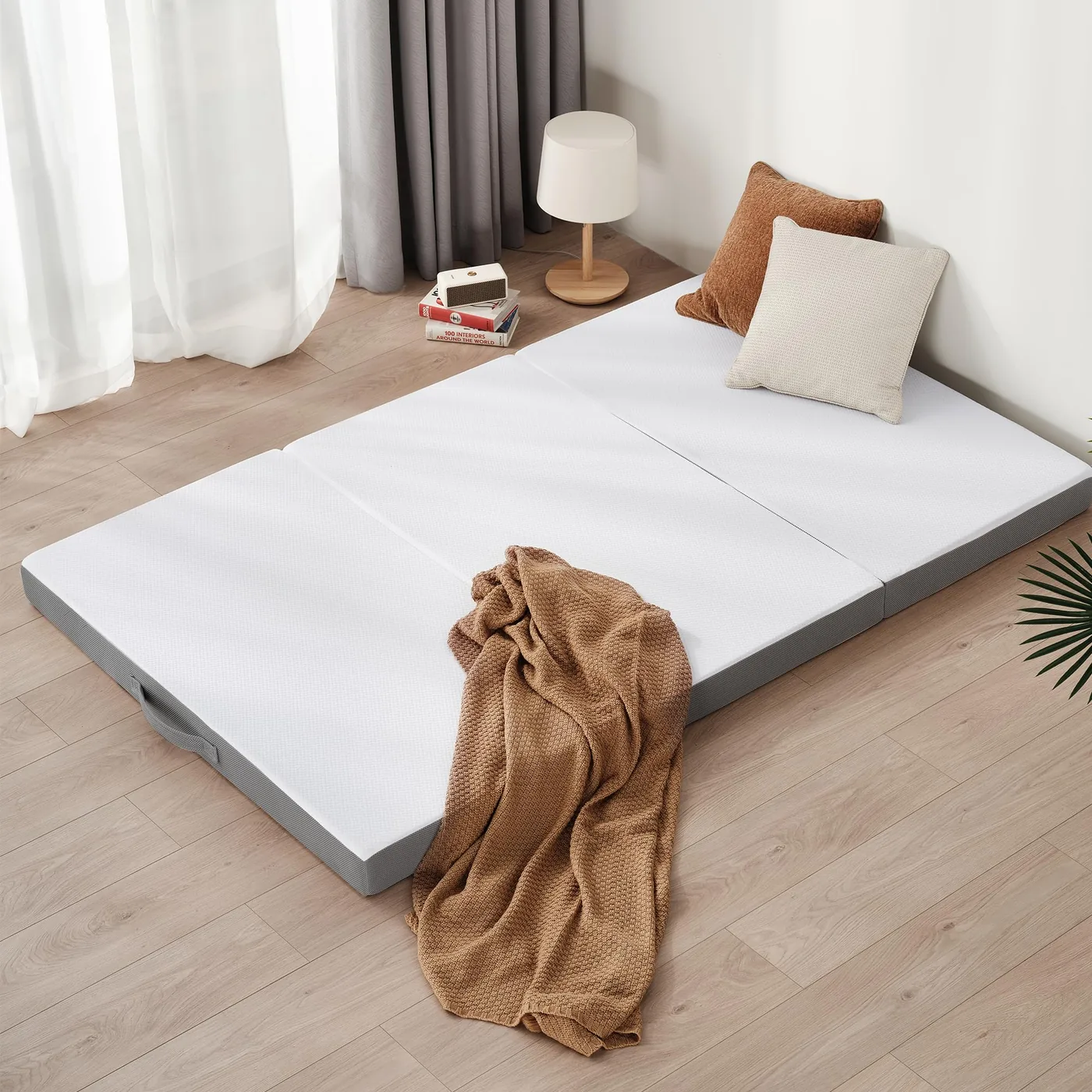 Z-hom Colchón Plegable de 3 Piezas 120 × 195 cm