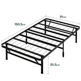 Zinus SmartBase Cama Plegable de Acero 90x190 cm, imagen 2